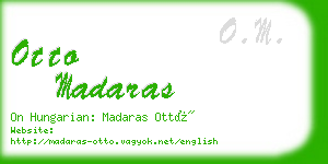 otto madaras business card